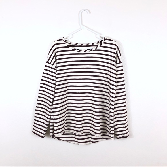 Madewell Tops - Madewell Setlist Striped Pullover Top Ivory Maroon Madewell Tops - Madewell Setlist Striped Pullover Top Ivory Maroon